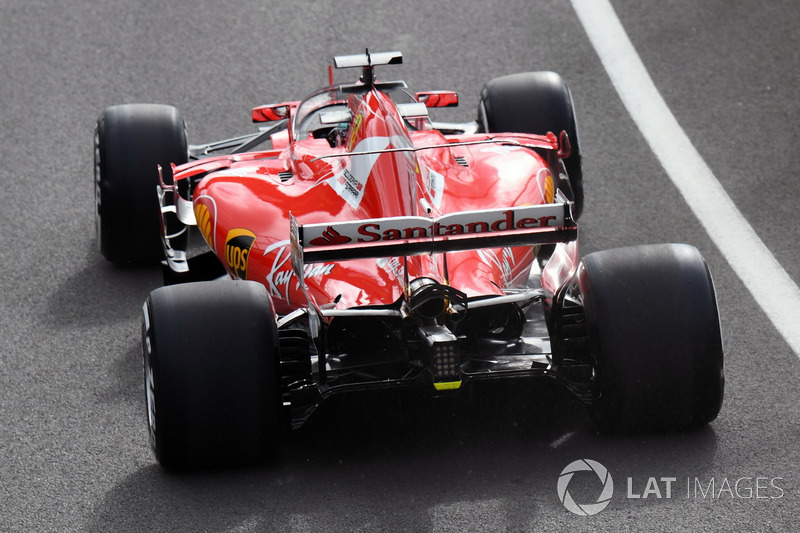 Sebastian Vettel, Ferrari SF70H, mit Cockpitschutz Shield