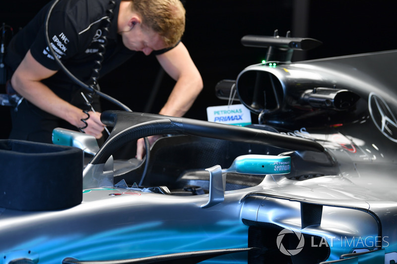 Mercedes-Benz F1 W08 with halo