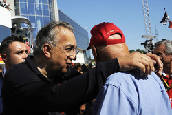 Sergio Marchionne, CEO FIAT e Niki Lauda, Presidente Non-Esecutivo Mercedes AMG F1 W08