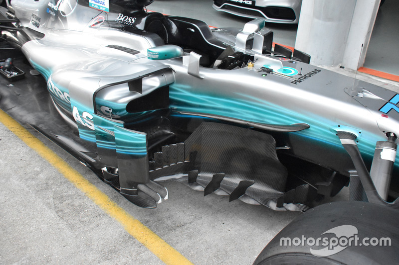 Mercedes F1 W08: Windabweiser