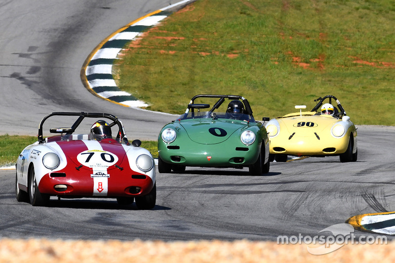 #70 1961 Porsche 356b Vic Skirmants #0 1960 Porsche 356b George F. Balbach #90 1961 356 rdstr Mike Zubco