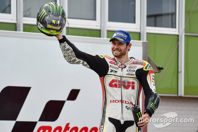 Podio: il vincitore della gara Cal Crutchlow, Team LCR Honda