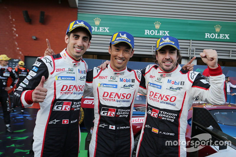 Juara ronde pembuka SPA: #8 Toyota Gazoo Racing Toyota TS050: Sébastien Buemi, Kazuki Nakajima, Fernando Alonso