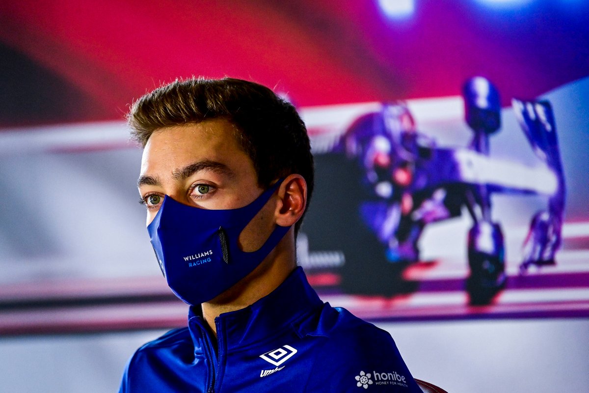 George Russell, Williams in the press conference