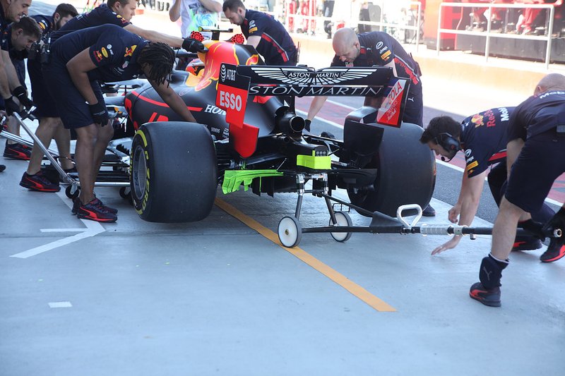 Red Bull Racing RB15, dettaglio del diffusore posteriore