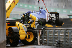 De Sauber C35 van Marcus Ericsson, Sauber F1 Team, na de race