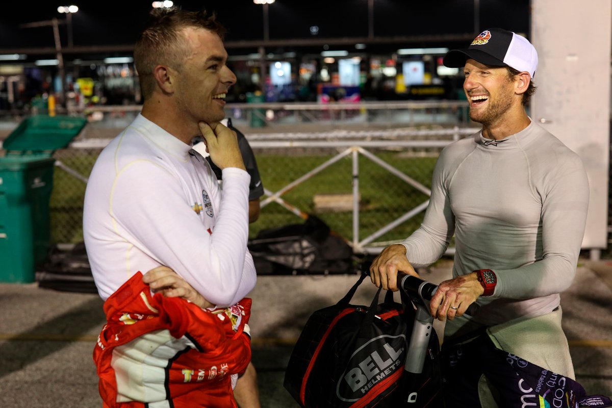 Fellow rookies Scott McLaughlin and Romain Grosjean have been impressed with each other in 2021.