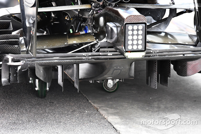 Parte trasera del RS17 del Renault Sport F1 Team