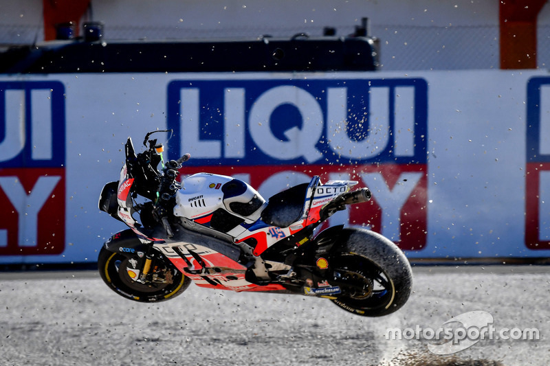 Choque de Scott Redding, Pramac Racing