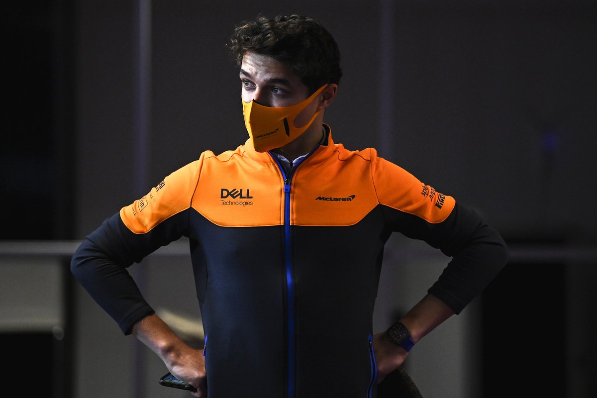 Lando Norris, McLaren, en la conferencia de prensa.