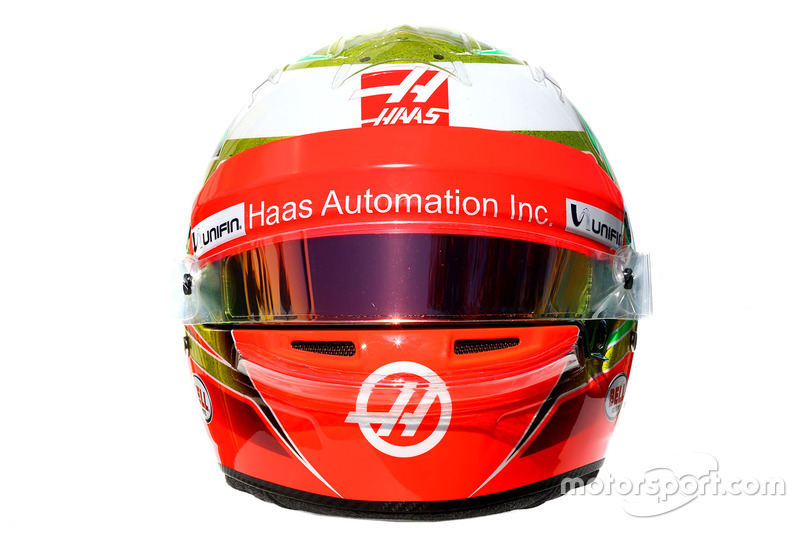 El casco de Esteban Gutiérrez, Haas F1 Team