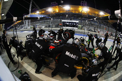 Stoffel Vandoorne, McLaren MP4-31 in de pits