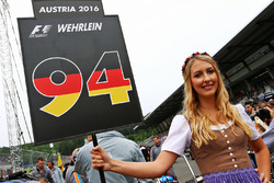 Grid irl voor Pascal Wehrlein, Manor Racing