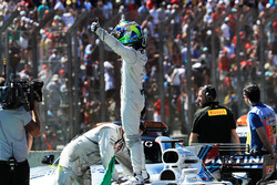 Felipe Massa, Williams celebrates the finish of his last race in parc ferme