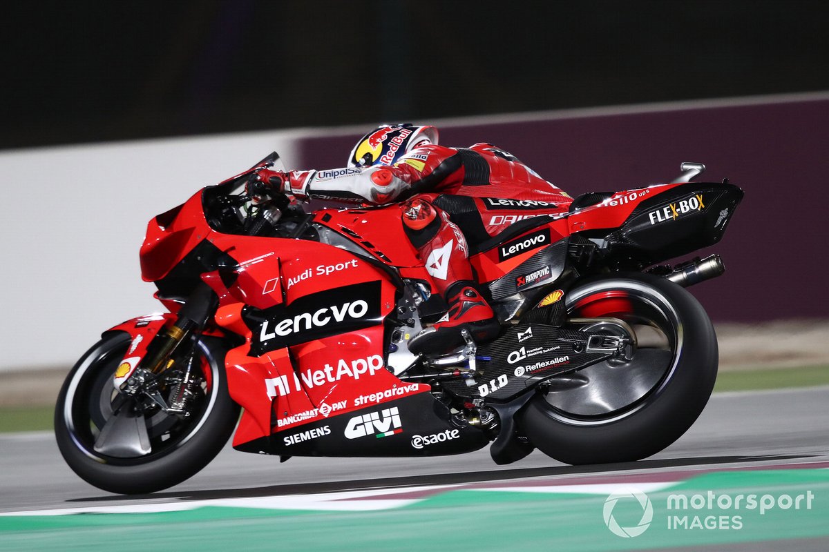 Jack Miller heeft de rijhoogte naar beneden bijgesteld bij het opkomen van het rechte stuk in Qatar.