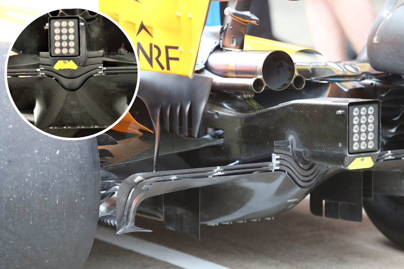 McLaren MCL33, порівняння дифузорів