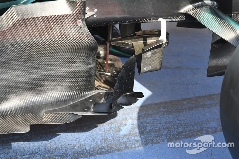 Mercedes AMG F1 W08, detalle aerodinámico