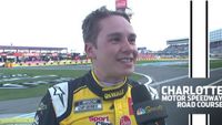 Bell praises late call for tires, celebrates Roval win in Charlotte