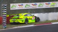 Big crash as Dries and Laurens Vanthoor collide going into Tiergarten