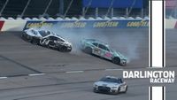 Chase Elliott gets loose, collects Chase Briscoe at Darlington