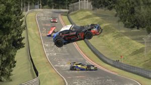 Esports en Nürburgring: accidente espectacular