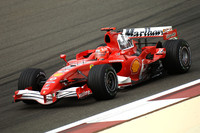 Schumacher leads Ferrari front row for Bahrain GP Schumacher leads Ferrari front row for Bahrain GP
