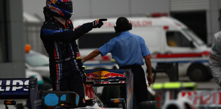 Webber on pole as rain wreaks havoc on qualifying Webber on pole as rain wreaks havoc on qualifying