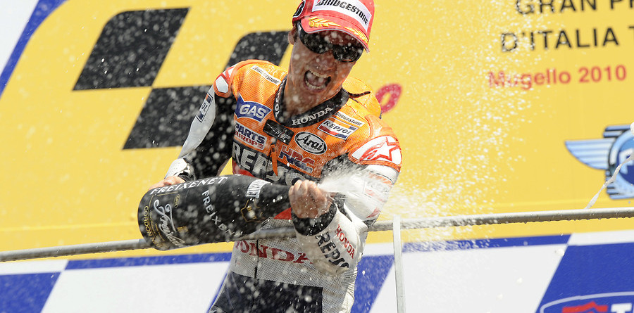 Pedrosa dominates Italian GP for first 2010 win Pedrosa dominates Italian GP for first 2010 win