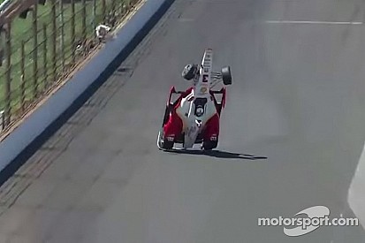 Castroneves sufre un fuerte accidente