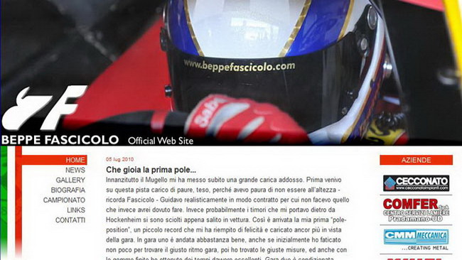 Nuovo sito web per Giuseppe Fascicolo