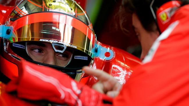 Splende il sole su Bianchi con la F2008