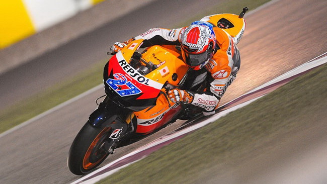 Losail, Libere 3: Stoner guida la tripletta Honda