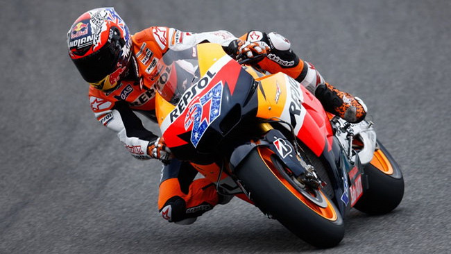 Primi giri con la nuova Honda 1000 per Stoner