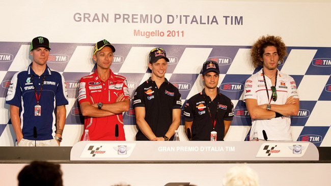 Pedrosa protagonista nella conferenza stampa