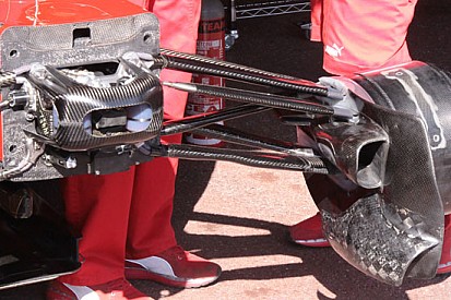 La Ferrari con nuove prese dei freni