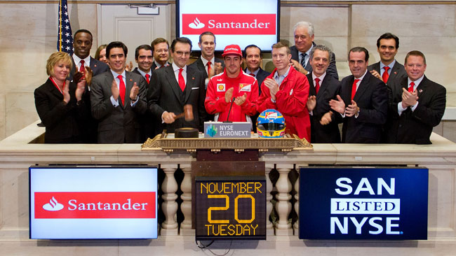 Fernando Alonso suona la campana a Wall Street