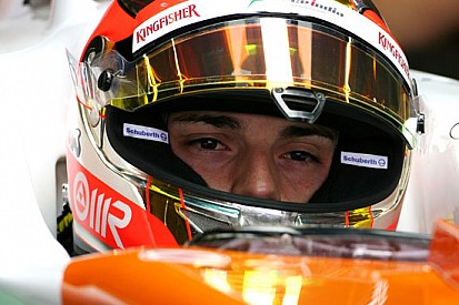 Jules Bianchi gira con la Force India a Jerez