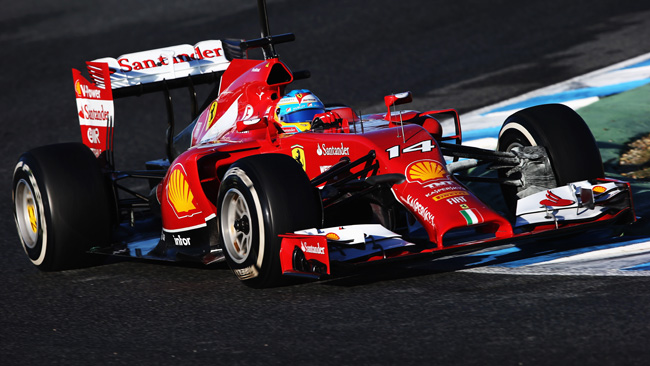 Alonso torna in pista e migliora con la F14 T