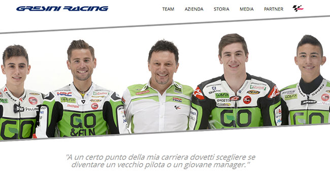Il Gresini Racing lancia il nuovo sito web