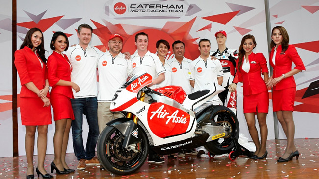 Caterham al via in Moto2 con i colori AirAsia