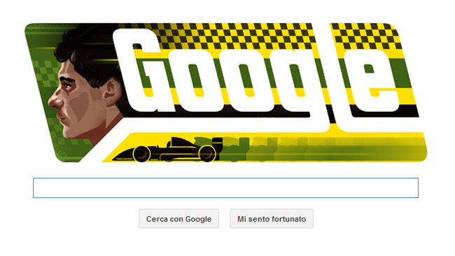 Google dedica un Doodle ad Ayrton Senna