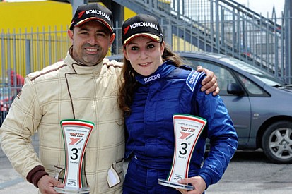 Alessandra Brena sul podio tra le Ginetta a Misano