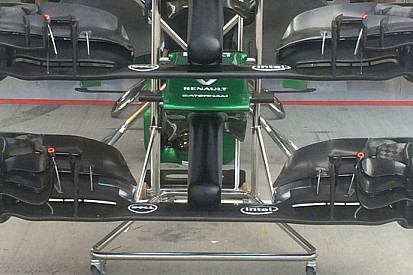 Caterham: due soluzioni di ala anteriore