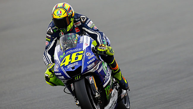 Indianapolis, Libere 1: bella zampata di Valentino