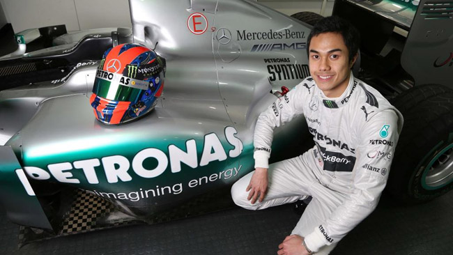 Test con la Mercedes a Portimao per Jazeman Jaafar