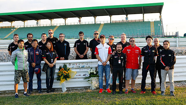 Oggi è stato ricordato Shoya Tomizawa a Misano