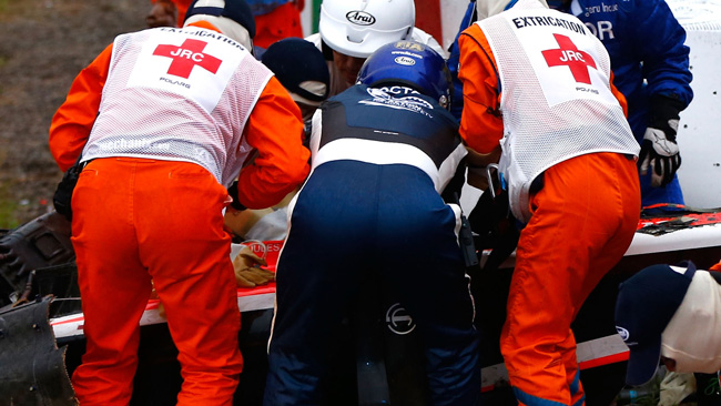 I medici FIA hanno subito intubato Jules Bianchi