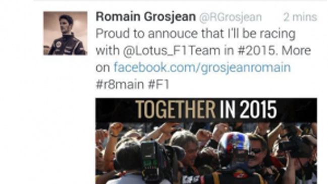 Grosjean resta alla Lotus anche nel 2015