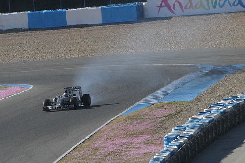 Jerez, Day 1, Ore 11: fumo dalla Red Bull di Ricciardo