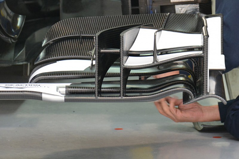 Sauber: l'ala anteriore è completamente nuova